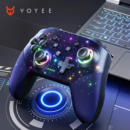LED Star Wireless Pro Controller for Nintendo Switch, Switch Lite & OLED – Multi-Platform Bluetooth Controller for Windows, iOS & Android