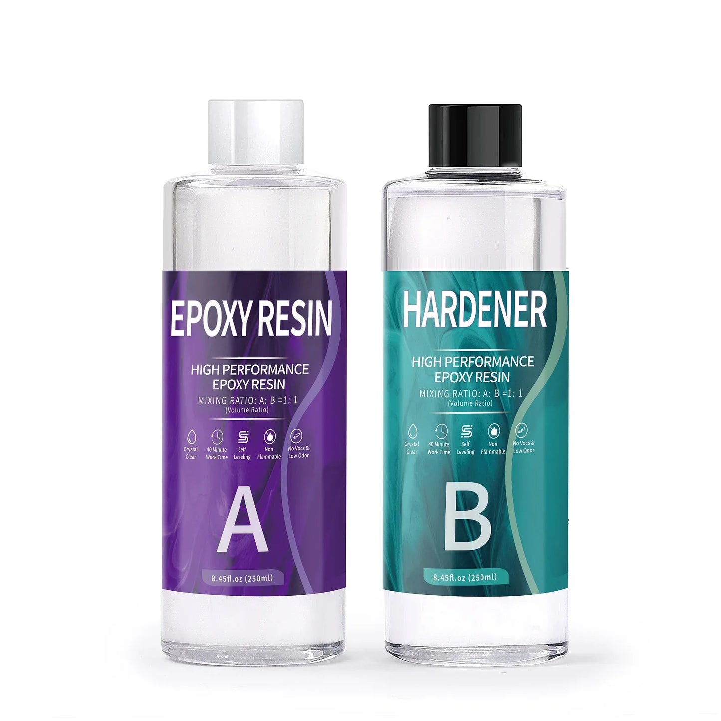 1:1 AB Resin Epoxy Glue – High Adhesive Crystal Hardener for DIY Resin Jewelry Making, 100-1000g