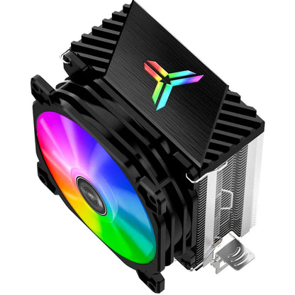 Jonsbo CR1200 RGB CPU Cooler — 2 Heat Pipe Tower with 9cm Colorful Fan for Intel LGA115X/775 & AMD AM4
