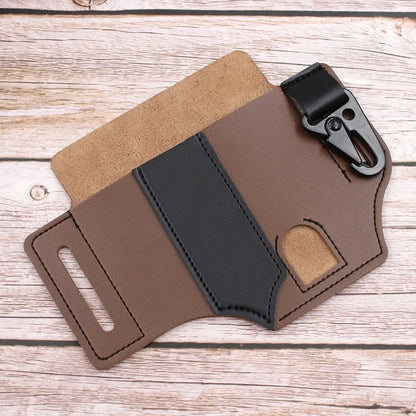 Leather Multitool Sheath - EDC Pocket Organizer Pouch for Leatherman Tools Camping Gear