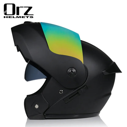 Dual Lens Full Face Motorcycle Helmet - Racing Downhill Motorbike Protective Safety Helmet Gear
