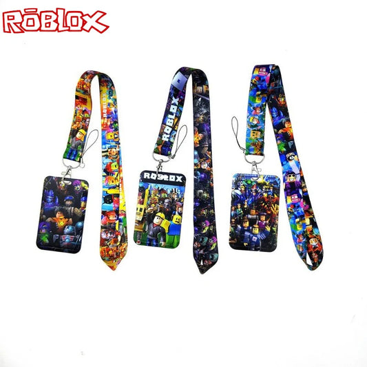 Roblox Mobile Phone Lanyard – Card Holder Key Accessory, Student Bus Card Anti-Loss Hard Shell Case, Decorative Item
