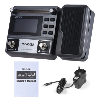 MOOER GE100 Guitar Multi-Effects Processor – Pedal with Loop, Tuner, Tap Tempo, Rhythm, Scale & Chord Lessons