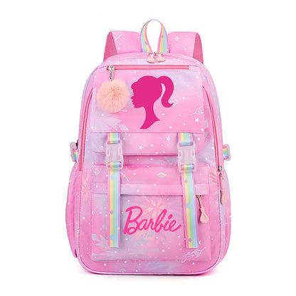 New Barbie Kids School Backpack – Canvas Travel & Laptop Bag for Boys, Girls, & Teenagers