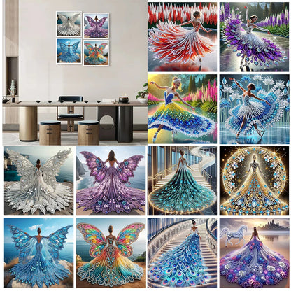 5D DIY Partial Drill Diamond Painting Kit – Girl Design Home Decor 30x30cm