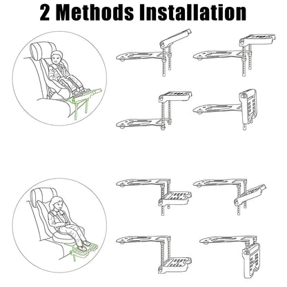 Foldable Car Pram Footrest Attachment – Universal Baby Foot Pedal Rest Holder for Children’s Safety Seat