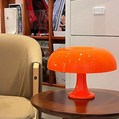 LED Mushroom Table Lamp – Modern Minimalist USB Desk Lamp with 3-Color Dimming for Bedroom & Hotel Lighting
