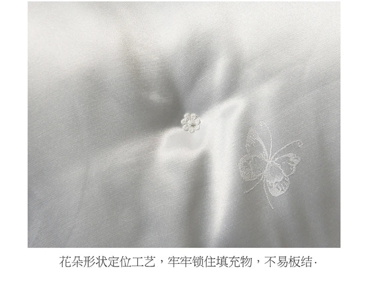 100% Mulberry Silk Handmade Comforter – Winter Warmth, Spring & Autumn Blanket, Thickened Single/Double Quilt for Home & Hotel