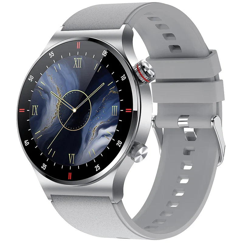 2024 GPS ECG+PPG Smartwatch for Men — Bluetooth Call Sports Bracelet with NFC, Waterproof, Custom Watch Face for iOS & Android