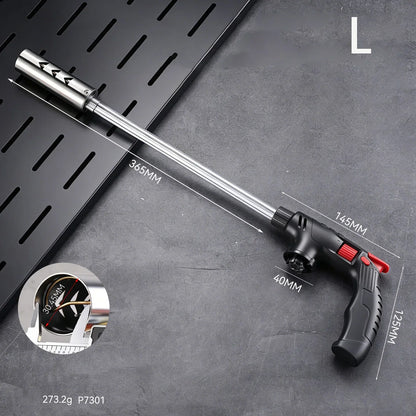 Long-Tube Butane Torch - Extended Gas Blow Torch for Camping, BBQ and Soldering