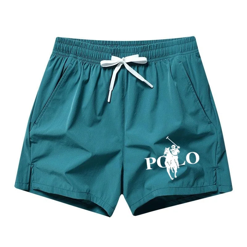 Men's Quick-Dry Ice Silk Shorts - Slim Fit Breathable Running & Beach Shorts