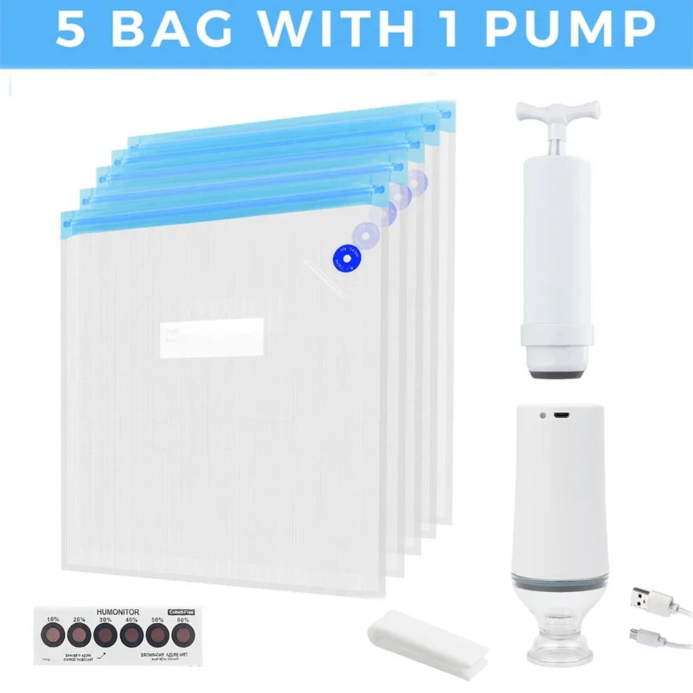 30-Pack Filament Storage Vacuum Bags for 3D Printer PLA/ABS/TPU - Humidity Resistant Dryer for Safekeeping