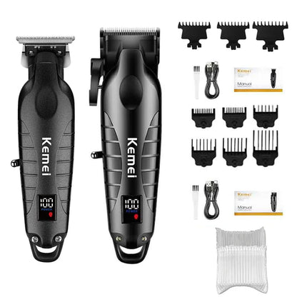 Kemei Hair Clipper Kit — Electric Trimmer & Shaver for Men, KM-2290/2293/1102