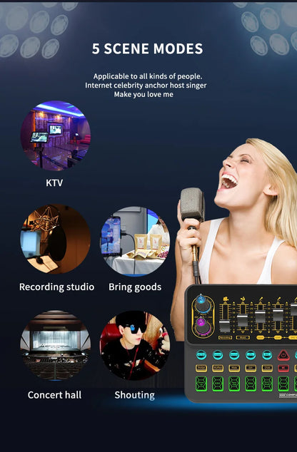 V10XPRO Computer & Mobile Live Stream Microphone Kit – Audio Studio Vocal Recording Equipment