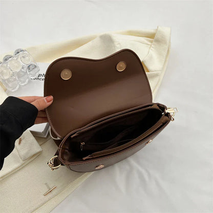 Chic Small Leather Armpit Bag for Women: 2024 Summer Shoulder Crossbody with Chain - Vintage Underarm Handbag