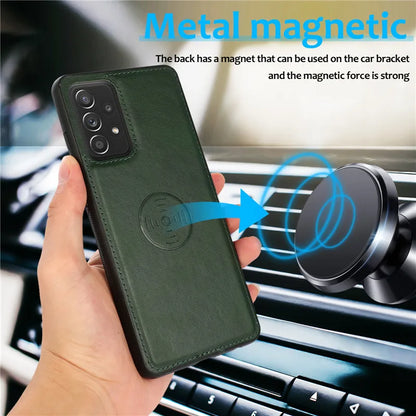 Samsung Galaxy A16–A15–A55–A14–A34–A54–A13–A33–A53–A73–A52–A72–A51 Case - Magnetic Flip Leather Wallet Cover with Card Slots