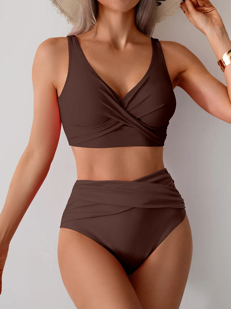 High Waist Bikini Set for Women – Sexy Push Up Swimsuit Summer Beachwear Bathing Suit Swimwear