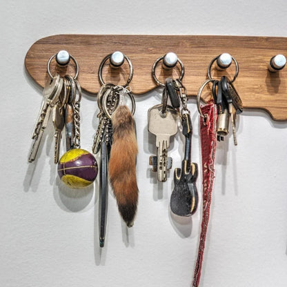 Raccoon Tail Keychain — Creative Coat Tail Key Ring Chain, Unique Gift for Men