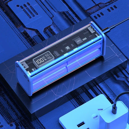 Professional 22.5W DIY Battery Charger Case – PD Fast Charging Box for 8PCS 18650 Polymer 20000mAh Battery