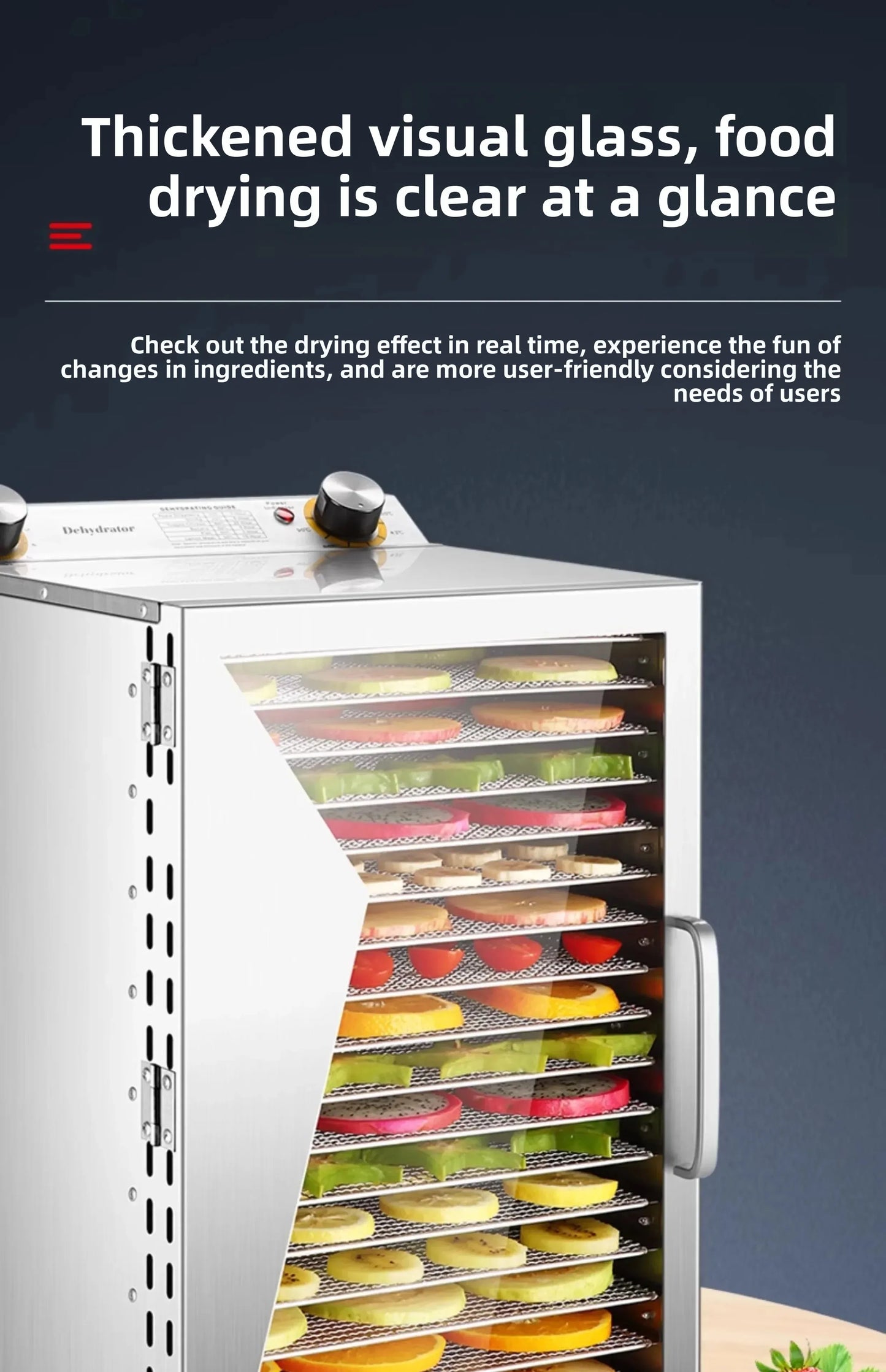 Beef Jerky & Fruit Dehydrator – Air Drying Machine for Snacks, Fruits, Vegetables & Pet Treats