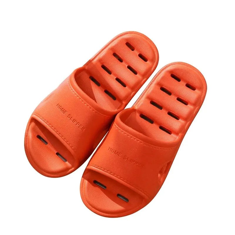 Feslishoet Unisex EVA Non-Slip Soft Bottom Shower Slippers – Quick-Drying Punching Bathroom Footwear