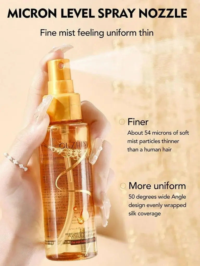 Deep Nourishing Hair Care Essential Oil Spray – Fragrant Treatment to Enhance Shine and Repair Damaged Hair