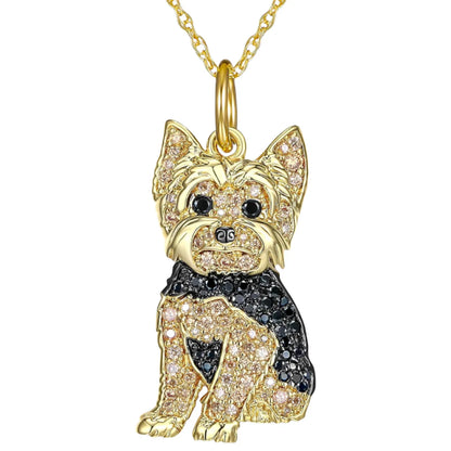Schnauzer Dog Pendant Necklace – Cute & Elegant Puppy Jewelry for Women, Perfect Gift for Dog Lovers