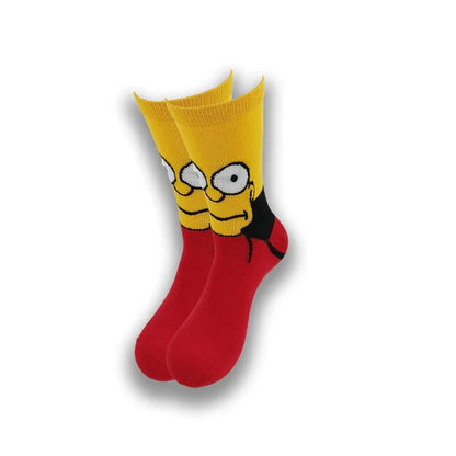Spring and Autumn Cartoon Movie Character Socks for Men & Women – Funny Fashion High Quality Crew Tube Socks, Unisex Casual Cotton Socks