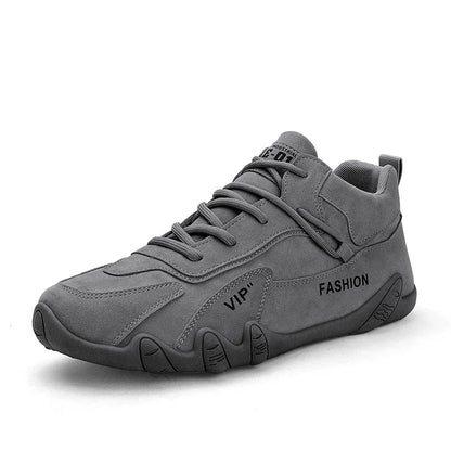 2024 Men’s Spring Ankle Boots – Casual Lace-Up Khaki Sneakers, Non-Slip Work Shoes & Loafers