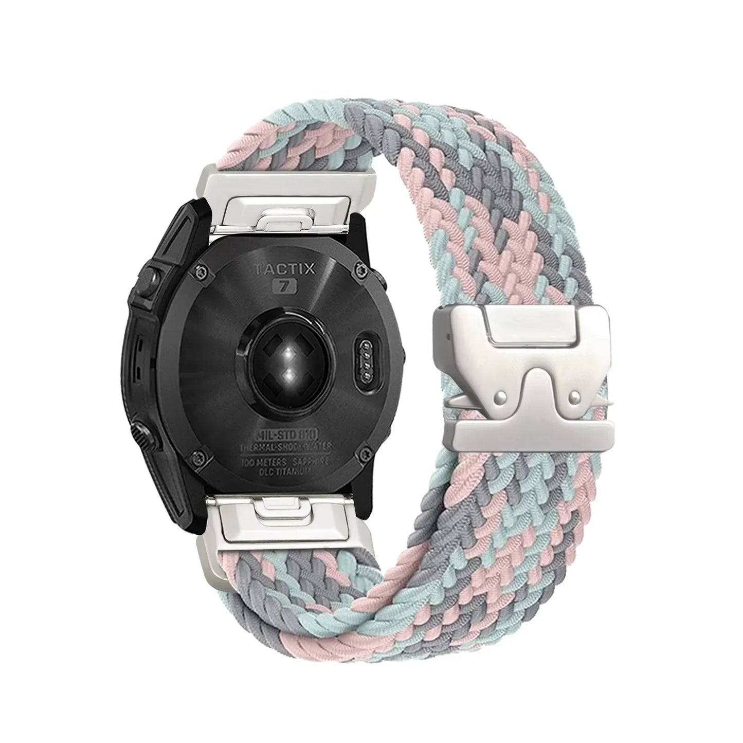 Nylon Quick Fit Watch Strap - 20mm 22mm 26mm Replacement Band for Garmin Fenix, Tactix & Instinct Series