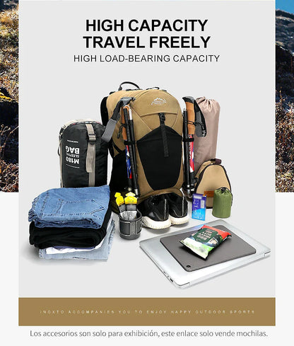 35L Mountaineering Backpack - Waterproof Outdoor Sports Bag for Men & Women, Camping & Hiking Rain Gear