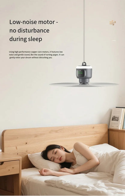 12000mAh Portable Ceiling & Camping Fan – Outdoor Tent Air Circulator and Cooling Ventilator