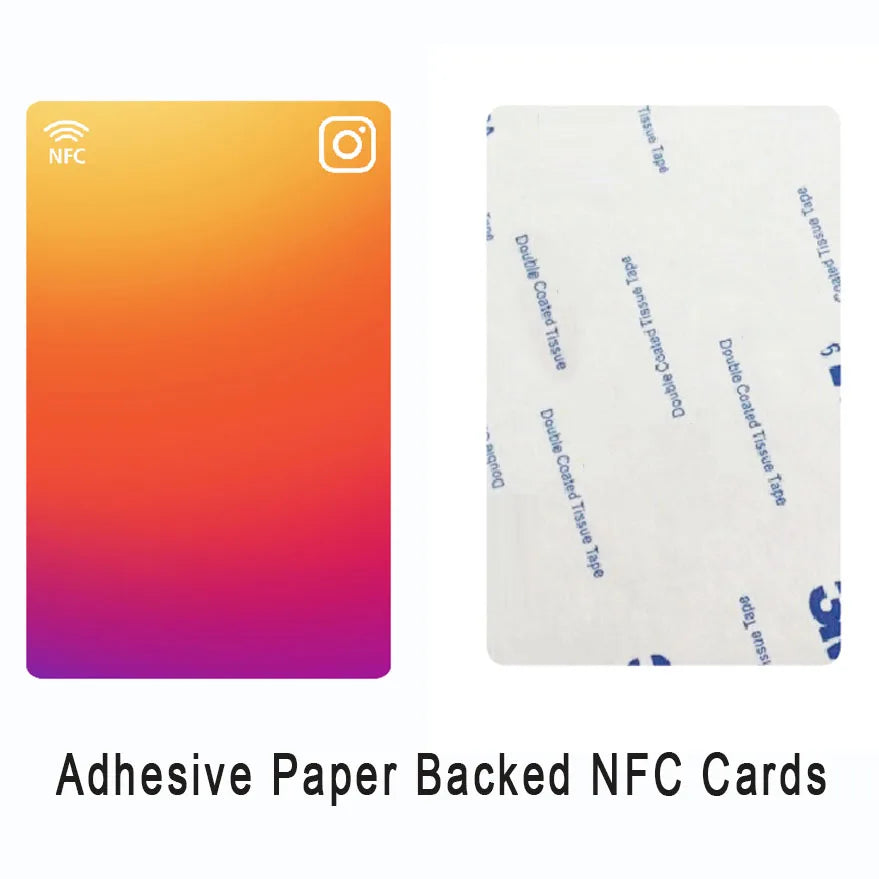 New Design Printed NFC Card – Instagram, Facebook & Google Reviews Pop-Up NFC Chip Card