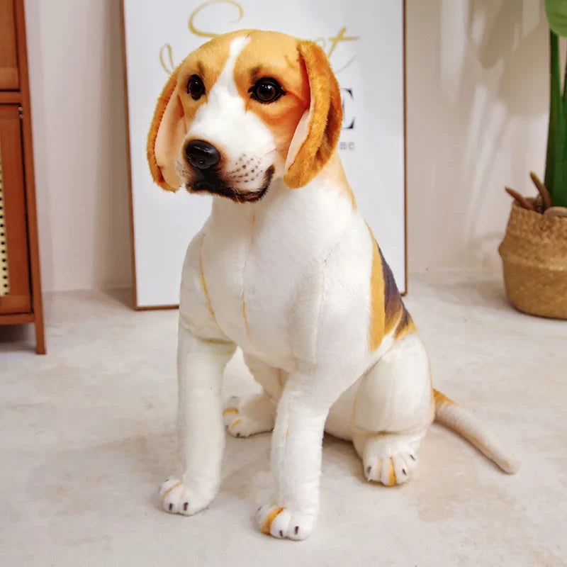 45-65cm Realistic Beagle Plush Toy - Stuffed Dog Doll, Gift, Home Decor & Pet Store Mascot