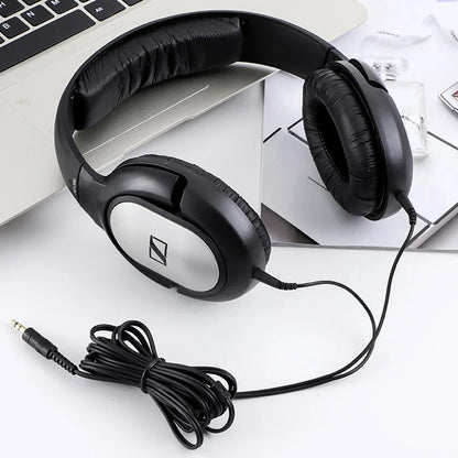 Sennheiser HD 206 Wired Headphones – Deep Bass Stereo Noise-Isolating Earphones for Sports & Gaming