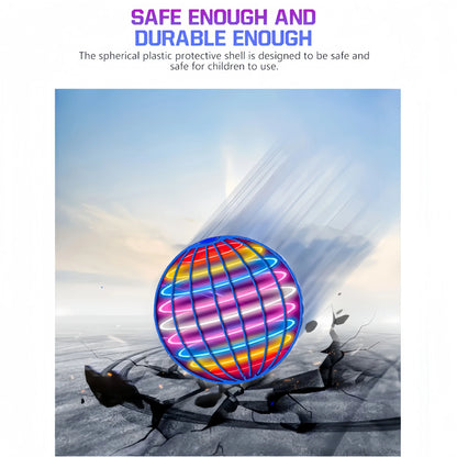 Flying Boomerang Ball with LED Lights – Magic Hover Flyorb Drone Spinner Toy for Kids Gifts