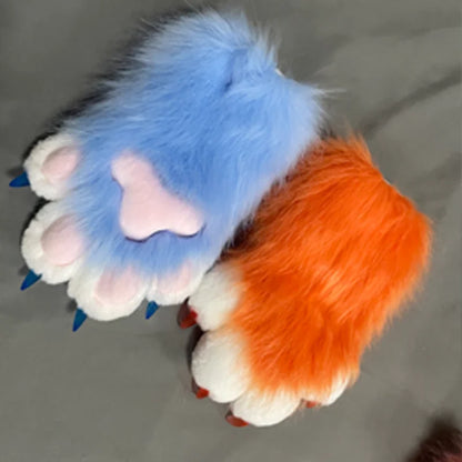 Custom Furry PAWS Long Gloves – Cartoon Kigurumi Fursuit Cosplay Costume Accessory Pair