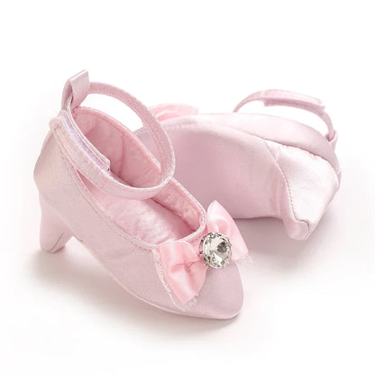 Infant Pre-Walker Princess Shoes - Baby Girls Bow Party Walking Footwear
