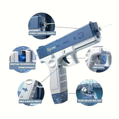 Rechargeable Electric Water Gun – Fun Summer Burst Toy for Kids 5+, Gift for Christmas, Halloween & Thanksgiving