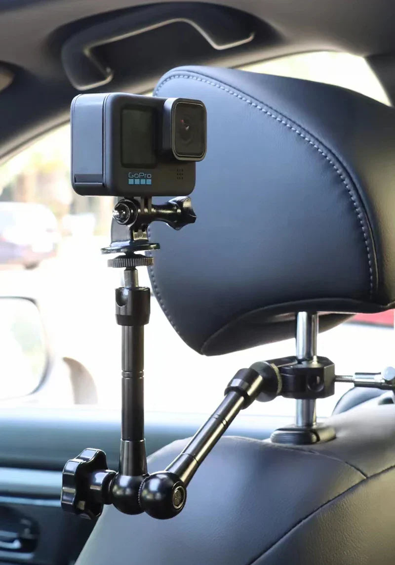 Car Action Camera Mount Bracket for GoPro Hero 10/9/8/7/6/5, DJI Osmo, Insta360, Sports Camera Support