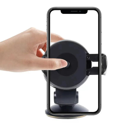 Universal Car Phone Holder - Windshield Smartphone Mount with Adjustable Secure Stand