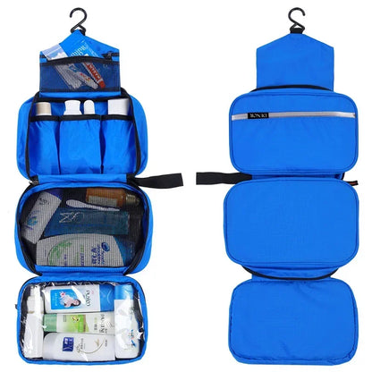 Hanging Waterproof Toiletry Bag – Large Travel Cosmetic & Makeup Organizer for Men & Women
