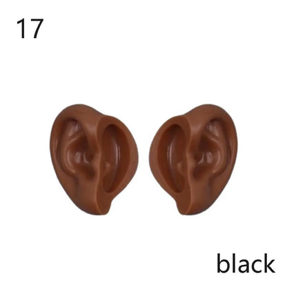 1/6 Doll Elf & Human Plastic Ears – White, Tan, Dark & Super Dark for 30cm Blyth Doll DIY Accessories