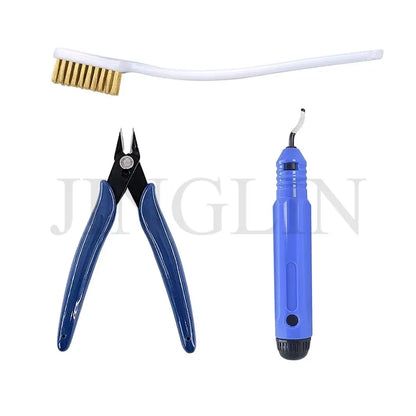 3D Printer Tool Kit – Electronic Wire Pliers, Trimming Knife, Scraper, Deburring Cutter & Tweezers Set