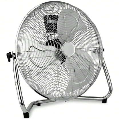 Pnochoo 14-Inch Industrial Fan - 3-Speed Aluminum Floor & Tabletop Air Circulator