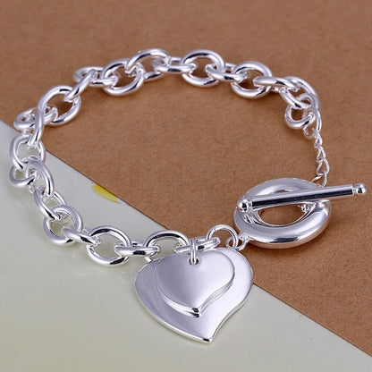 Fine 925 Sterling Silver Chain Bracelet – Solid Charm Jewelry for Women & Men, Party, Wedding & Fashion Gift