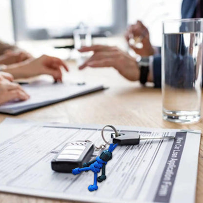 Handmade Building Block Biker Helmet Keychain – Braided Paracord Bag Pendant for Backpack & Doll Hanging