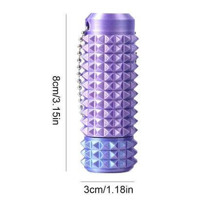 Mini Spiky Fidget Keychain - Pocket Stress Relief Stim Toy for Anxiety & Positive Gifts