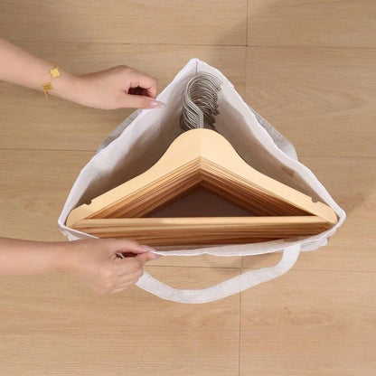 Multifunctional Clothes Hanger Organizer Bag - Space-Saving Triangular Storage Bag with Handle & Waterproof Portable Design