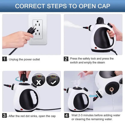 KOITAT Handheld Steam Cleaner – Multipurpose Portable Steamer for Home with 10-Piece Accessory Kit
